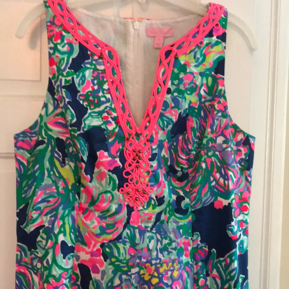 Lilly Pulitzer shift dress.